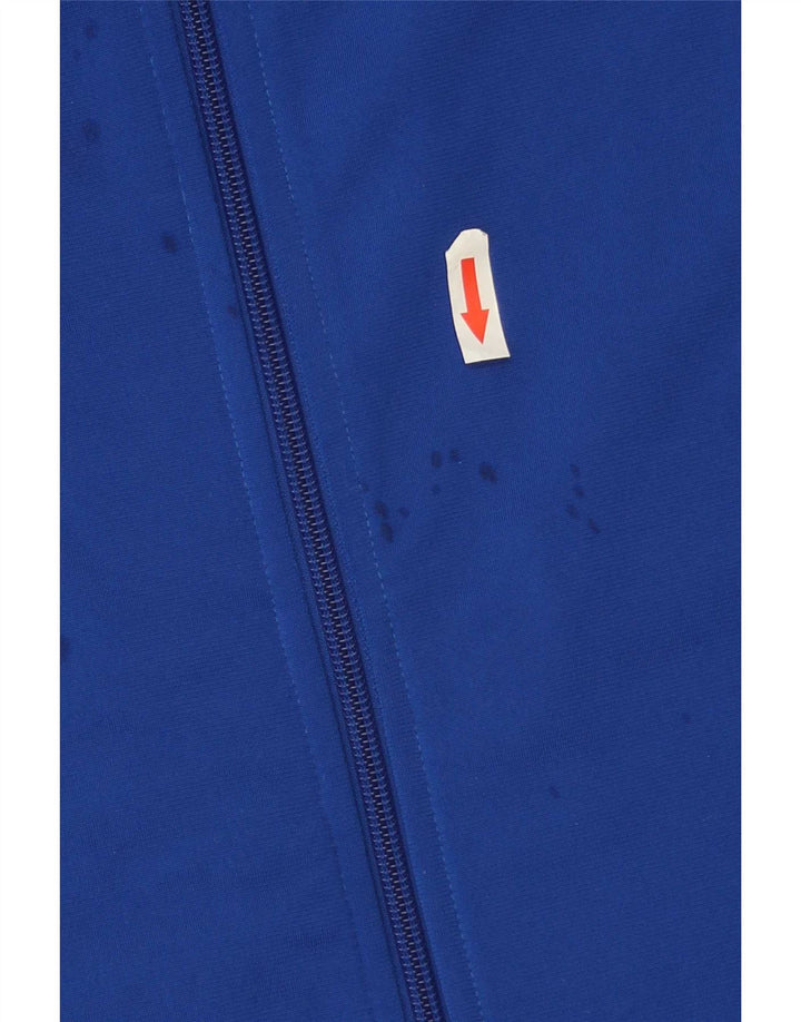 Adidas Boys Graphic Chándal Top Chaqueta 13-14 Años Azul Poliéster