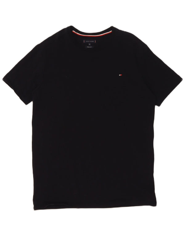 Tommy Hilfiger Camiseta Regular Fit para Hombre Top 2XL Algodón Azul Marino