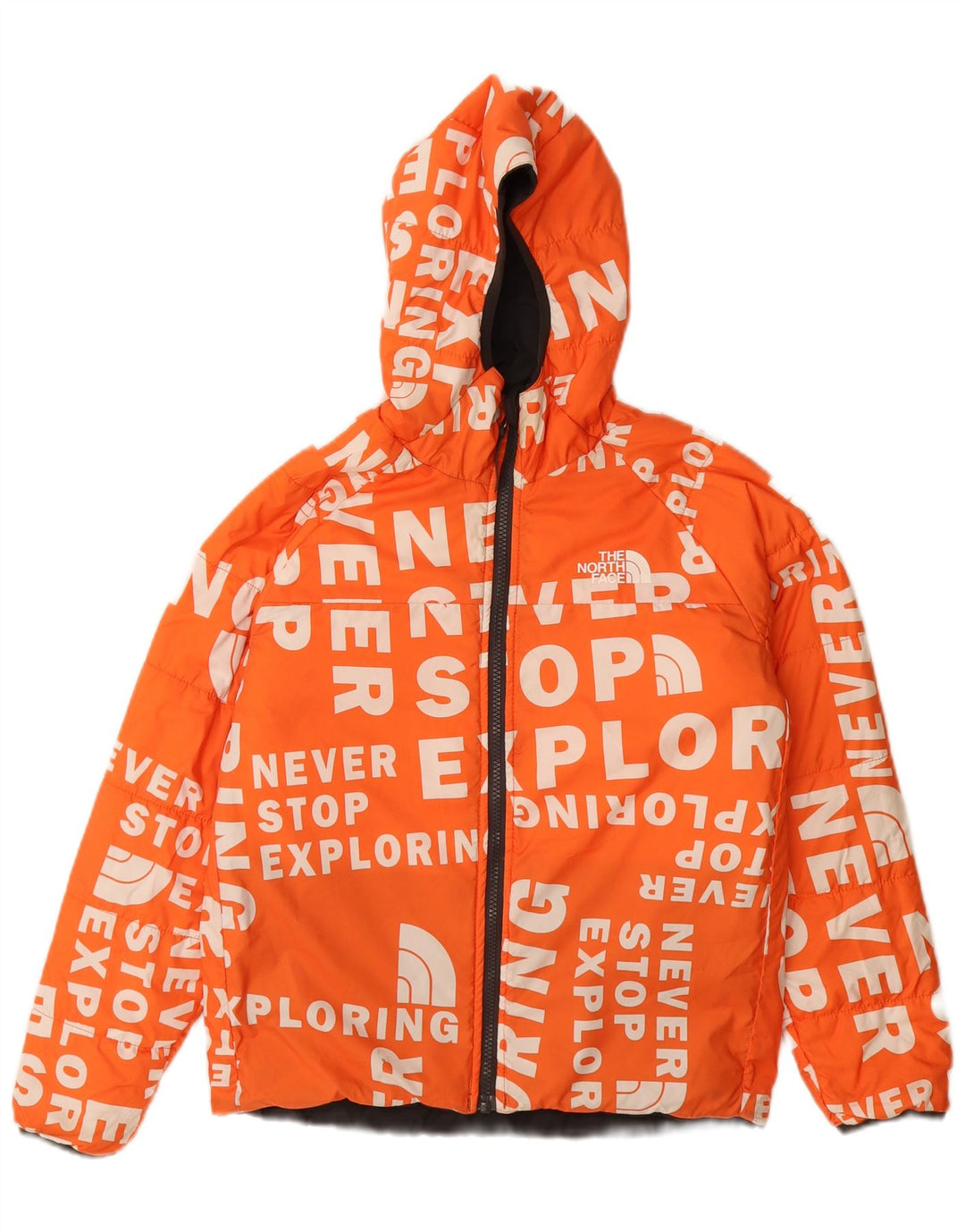 The North Face Chaqueta acolchada reversible con capucha para niños 9-10 años Mediana Negro