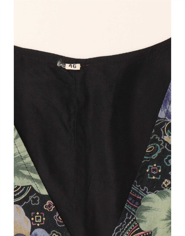 Chaleco vintage para mujer IT 46 Grande multicolor floral