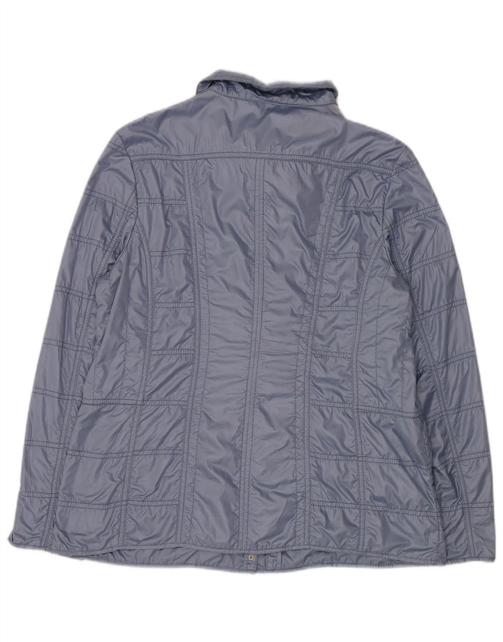 Barbara Lebek Chaqueta Bomber para Mujer UK 46 Poliéster Azul Grande