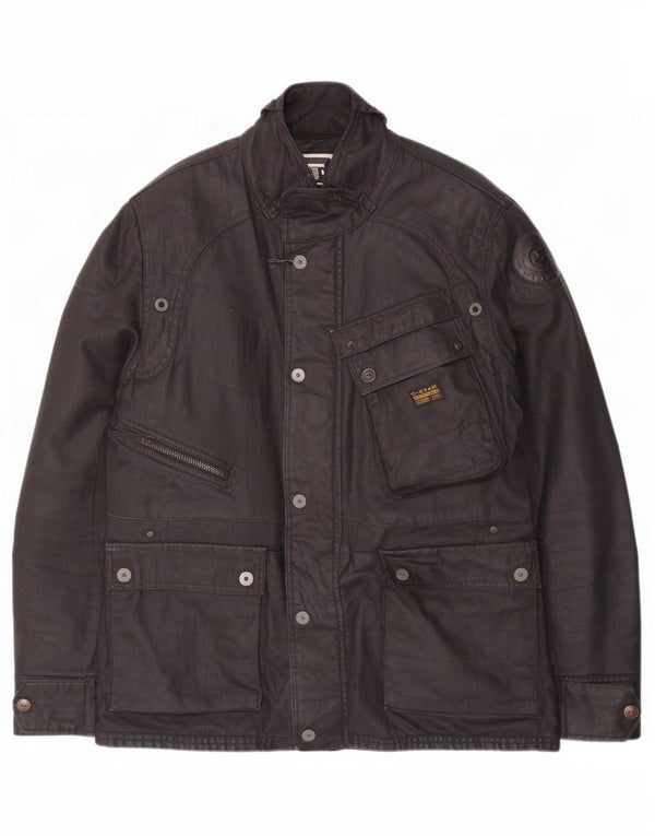 G-Star Chaqueta utilitaria para hombre UK 42 XL Algodón azul marino