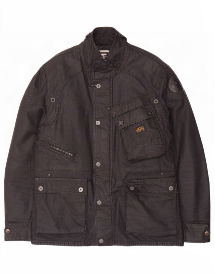 G-Star Chaqueta utilitaria para hombre UK 42 XL Algodón azul marino