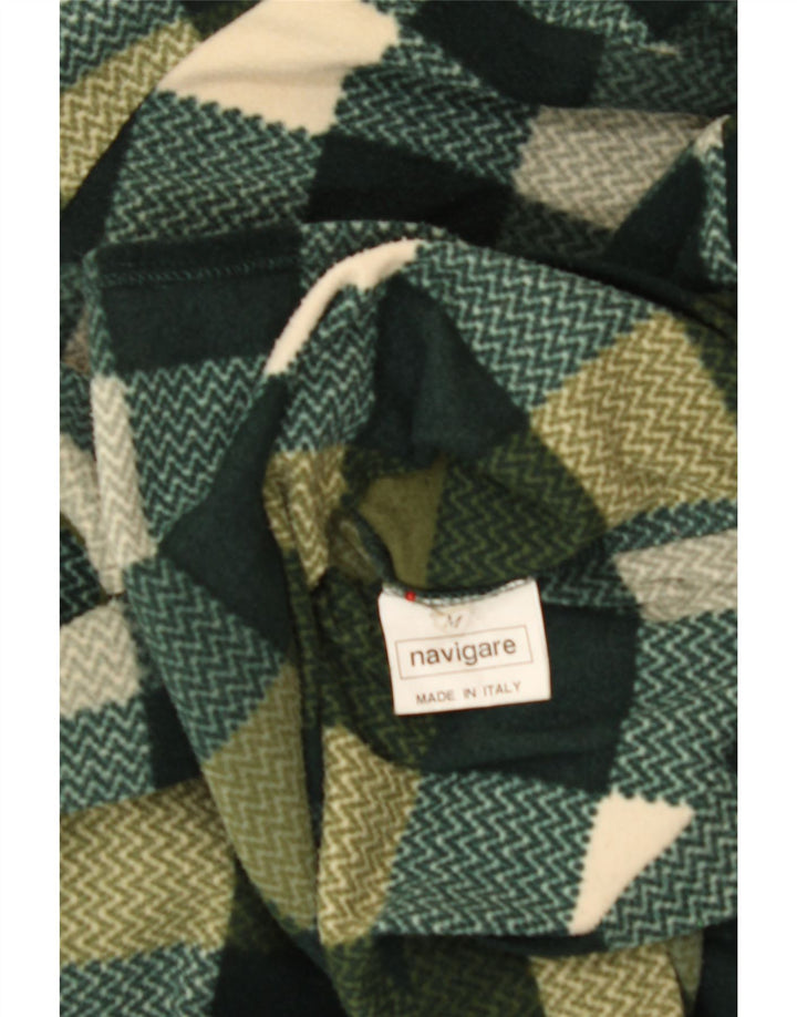 NAVIGARE Womens Oversized Fleece Shirt UK 14 Medium Green Polyester Vintage Navigare and Second-Hand Navigare from Messina Hembry 