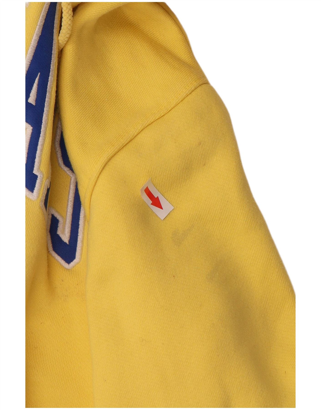 TOMMY HILFIGER Jersey con capucha gráfica para hombre de algodón amarillo grande