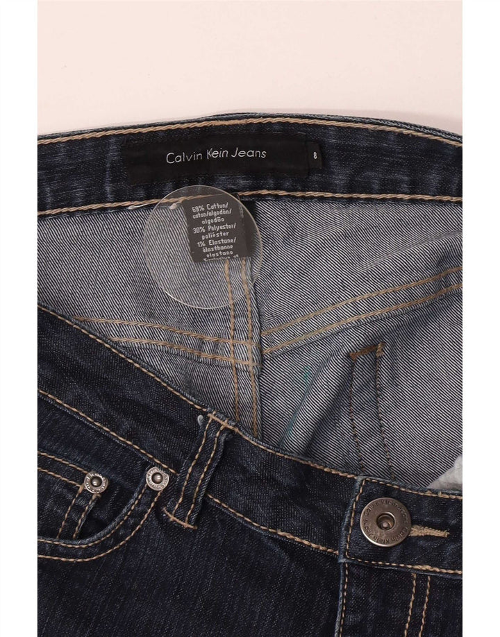 Calvin Klein Jeans acampanados para mujer US 8 Medium W30 L31 Azul marino Algodón
