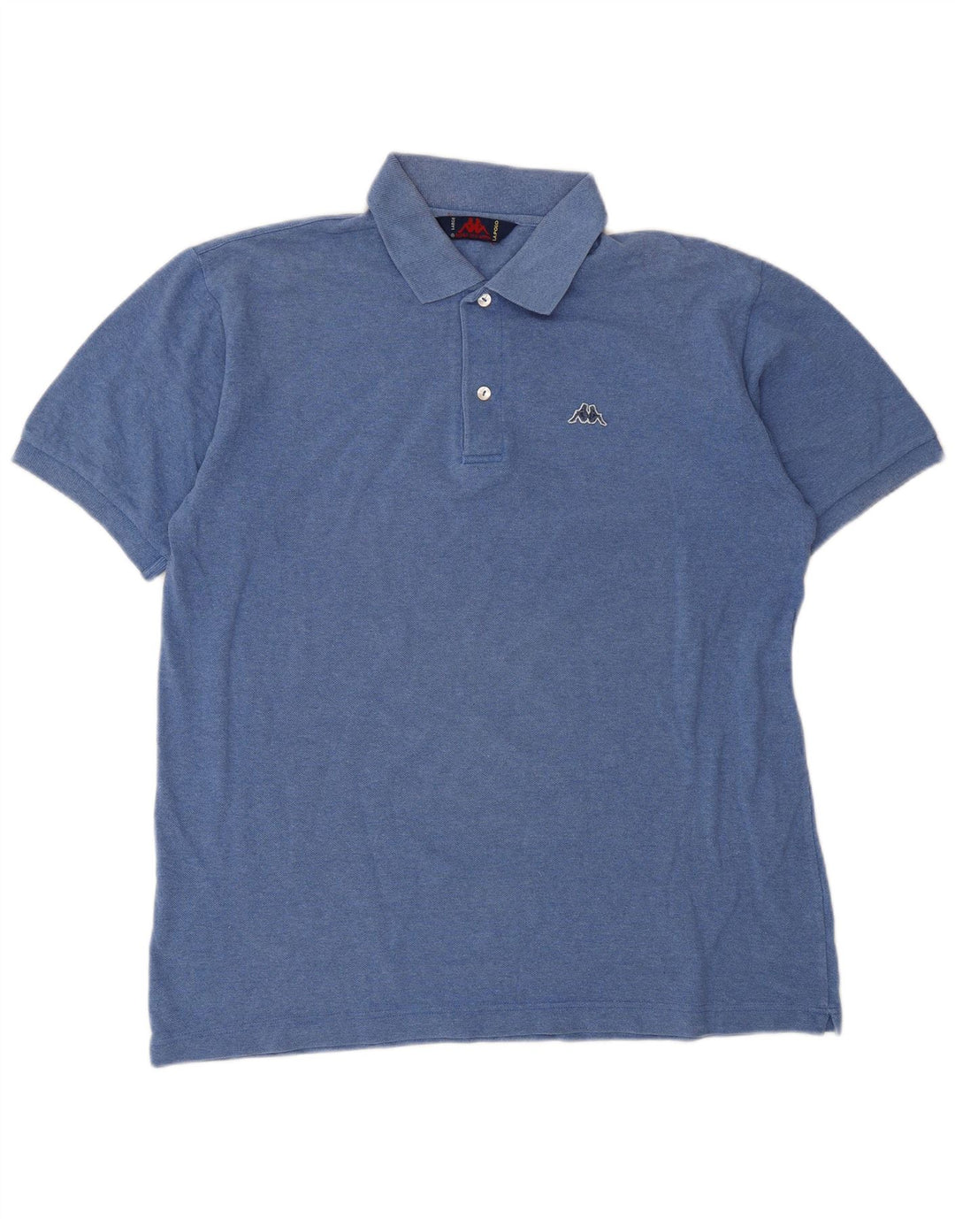 Polo Kappa Hombre Grande Azul Algodón