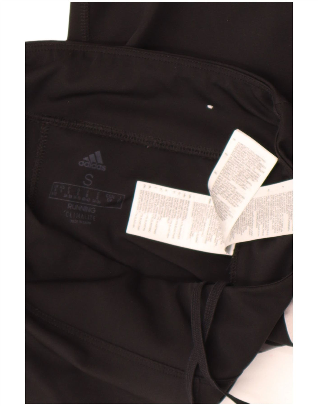 Adidas Climalite Crop Leggings para mujer Reino Unido 8/10 Pequeño Negro Poliéster