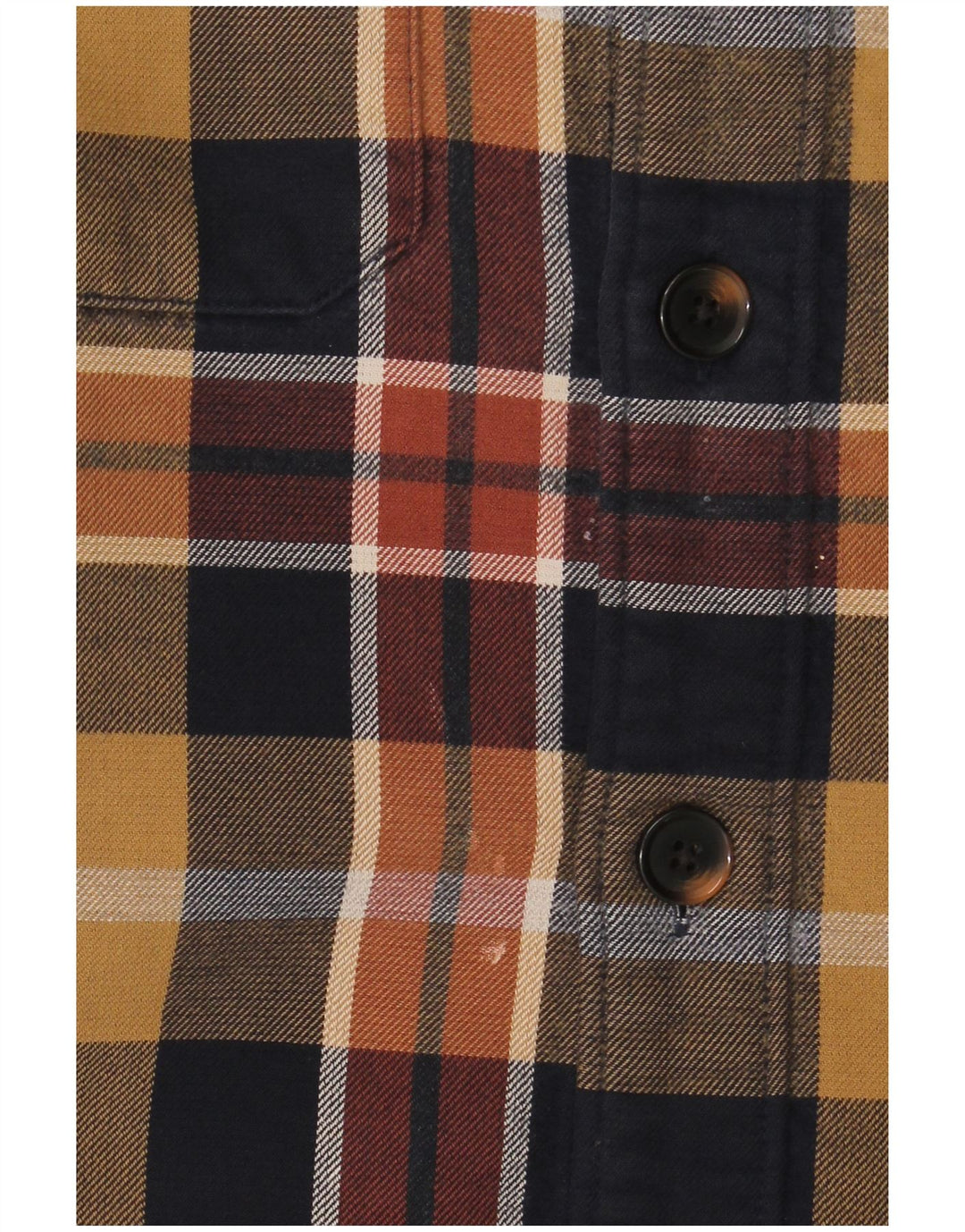 Marks & Spencer Camisa de franela de corte relajado para hombre Cuadros multicolores medianos