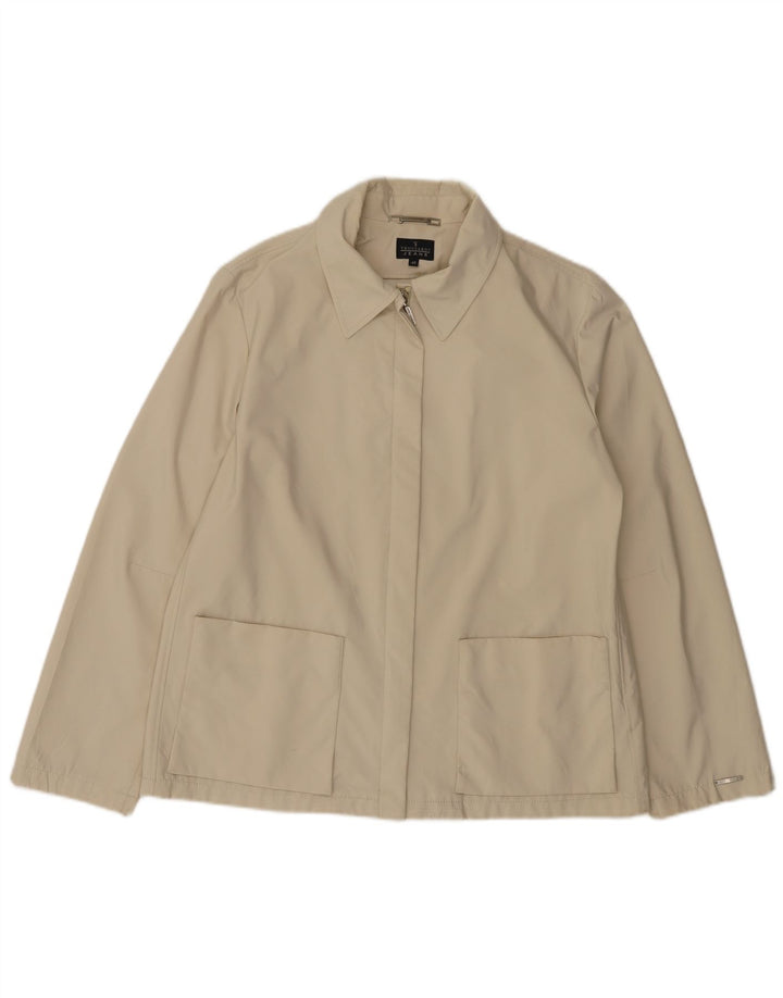 Cazadora Bomber Mujer Trussardi Jeans IT 46 Large Beige Algodón