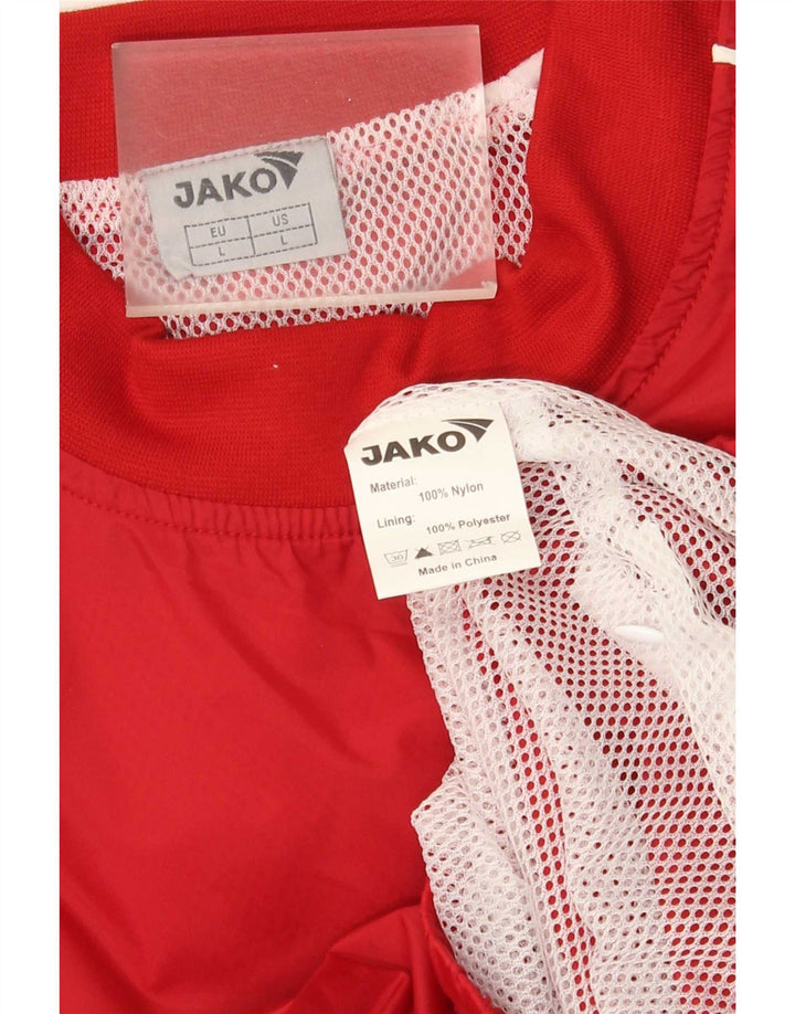 Jako Hombre Jersey Chándal Chaqueta Superior Grande Nylon Color Block Rojo