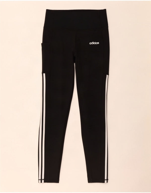 Adidas Leggings Climalite para mujer Reino Unido 8/10 Pequeño Negro Poliéster