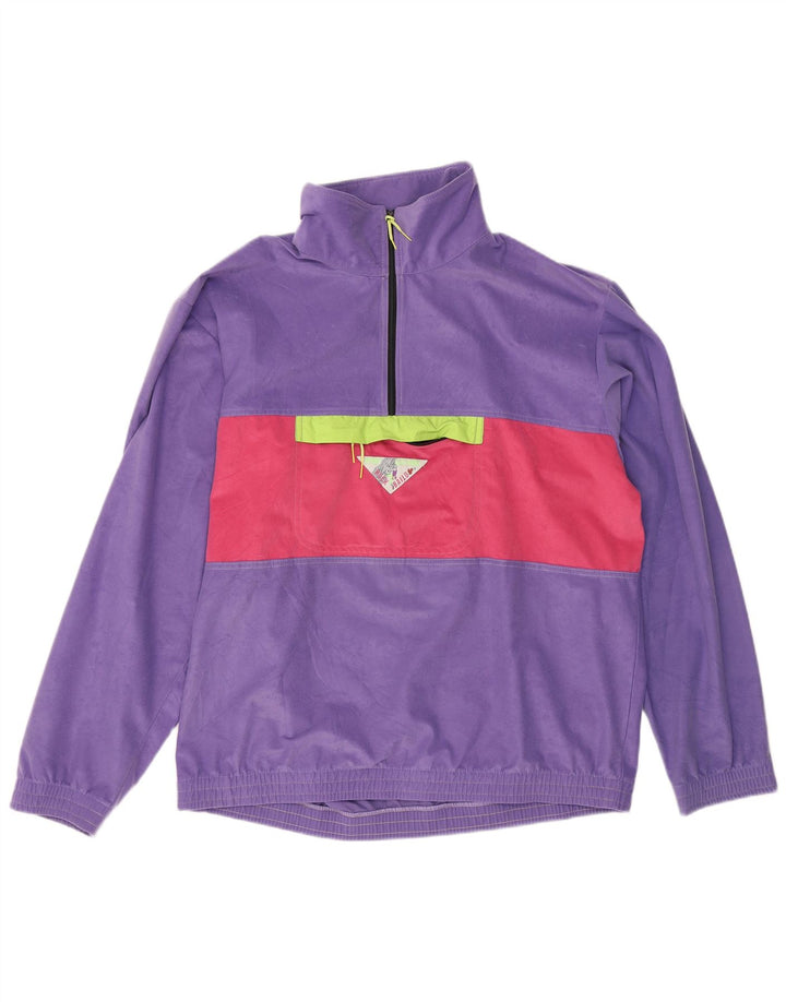 Bailo Hombre Jersey Chándal Top Chaqueta IT 52 Large Púrpura Colorblock