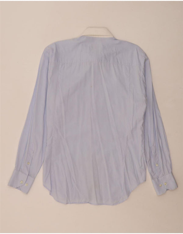 Camisa Trussardi para hombre Talla 42 16 1/2 Grande Azul Colorblock