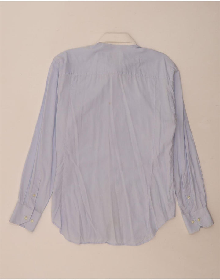 Camisa Trussardi para hombre Talla 42 16 1/2 Grande Azul Colorblock