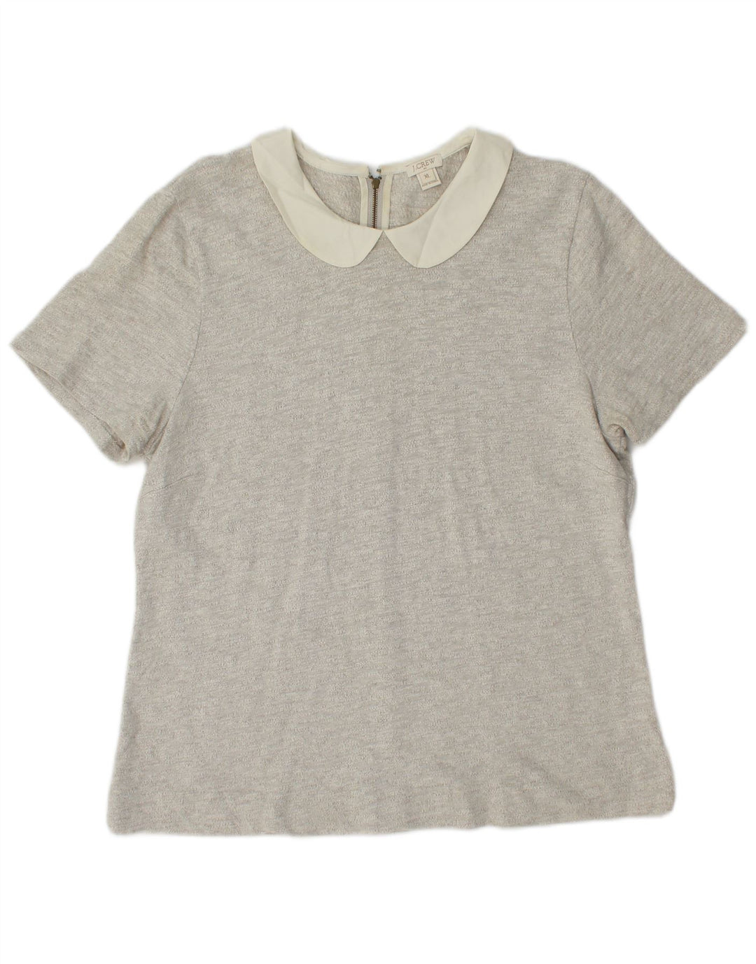 J. CREW Blusa para Mujer Top UK 18 XL Algodón Gris