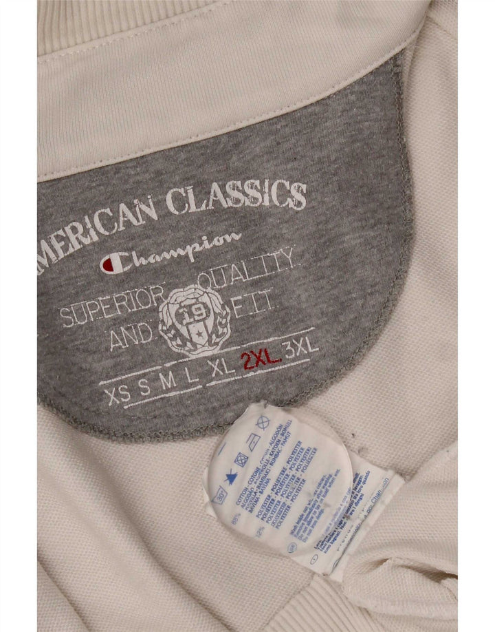 Champion Chaqueta De Chándal Para Hombre 2XL Algodón Blanco