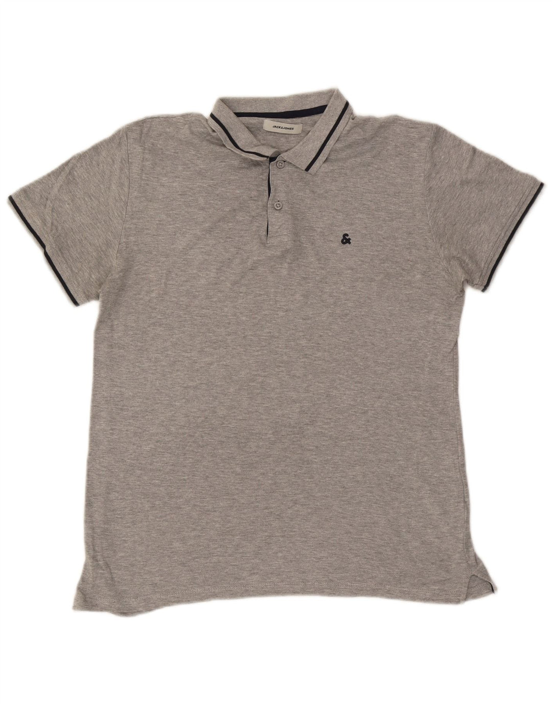 Polo Jack & Jones Hombre De Algodón Moteado Gris Medio