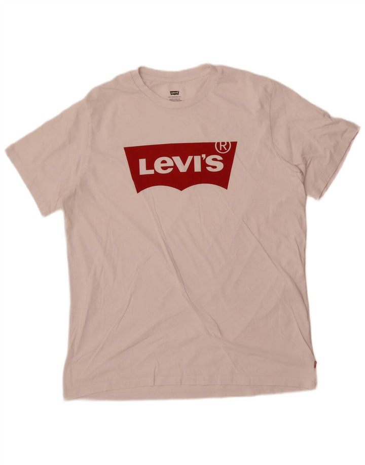 Levi's - Camiseta gráfica para hombre, talla grande, color blanco