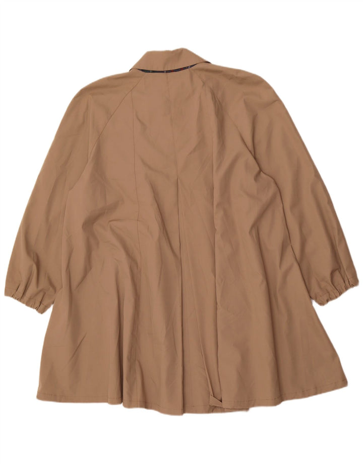 Gabardina vintage de gran tamaño para mujer Reino Unido 18 XL Poliéster beige