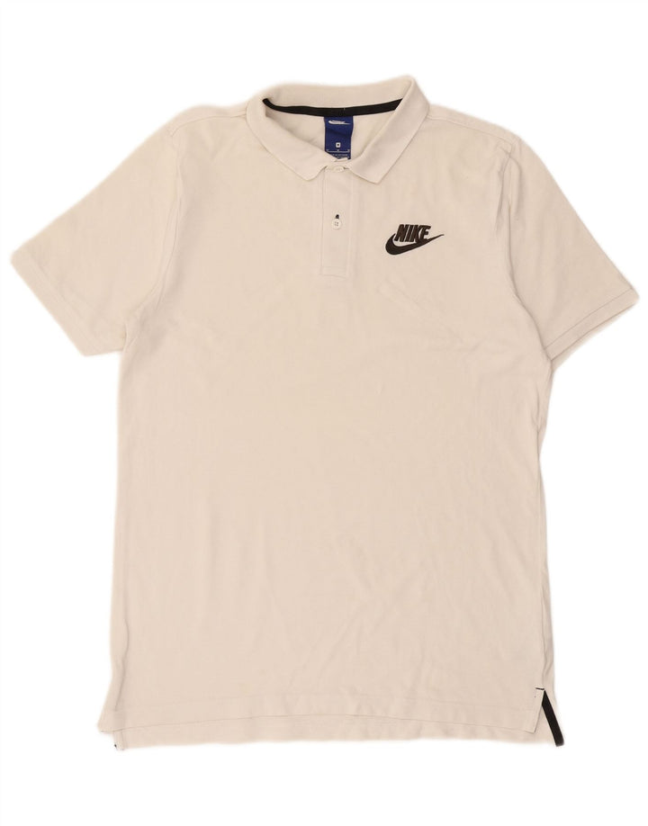 NIKE Polo Hombre Mediano Off White Algodón