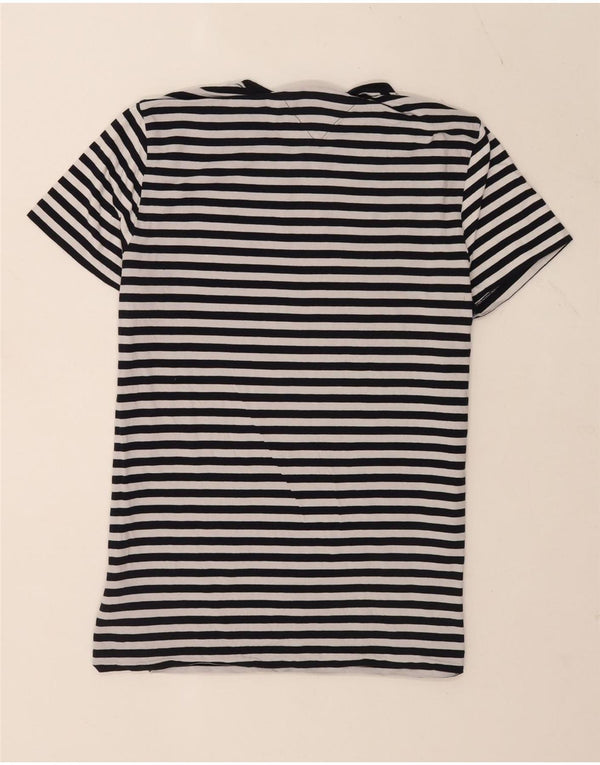Tommy Hilfiger Camiseta Extra Slim para Hombre Top Grande de algodón a Rayas Azul Marino