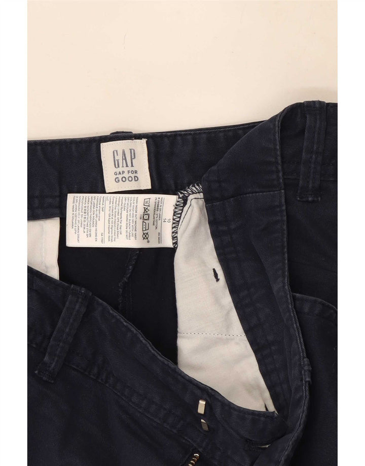 Gap Pantalones cortos chinos para mujer US 10 Large W34 Azul marino Algodón