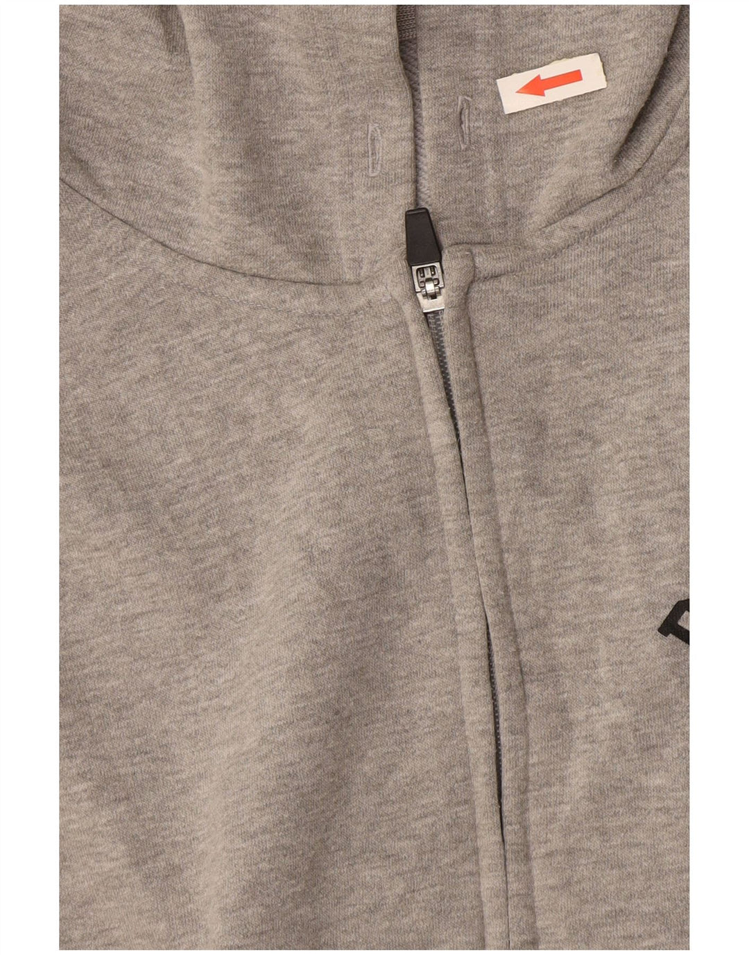 CHAMPION Suéter con capucha y cremallera gráfica para hombre Gris grande
