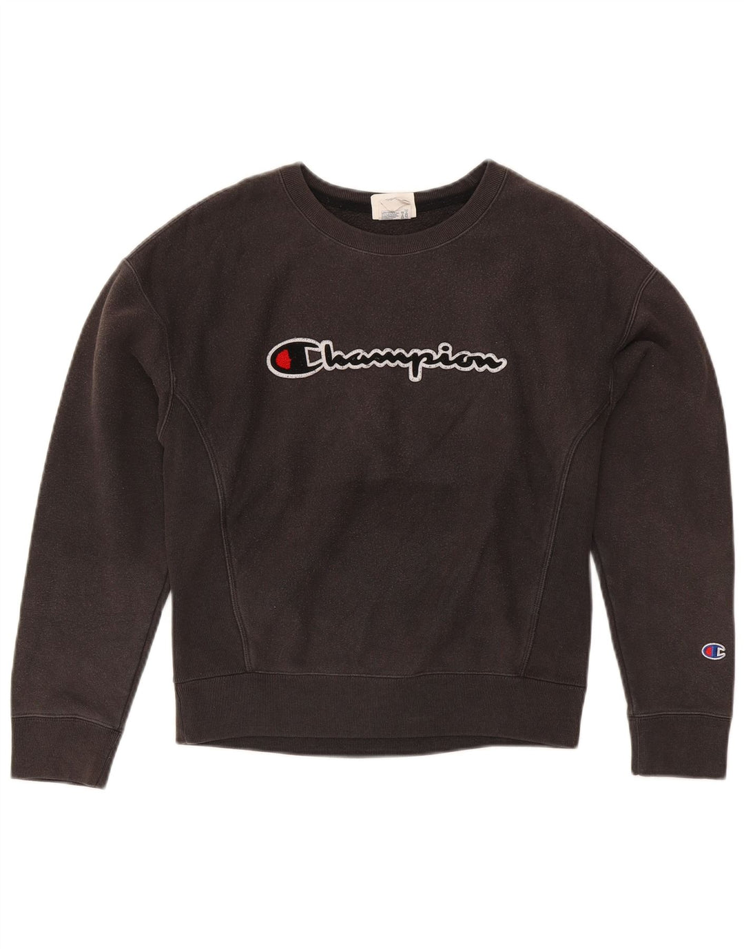 Champion Sudadera Con Gráfico De Tejido Inverso Para Hombre Jersey Pequeño De Algodón Gris