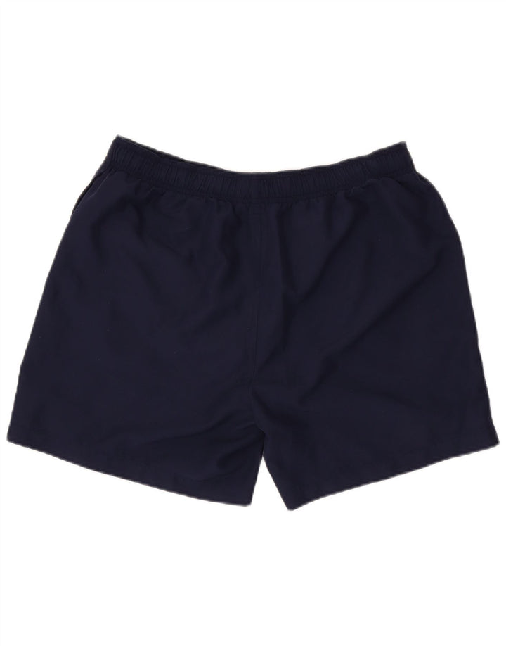 FILA Pantalones cortos deportivos gráficos para hombre poliéster azul marino grande