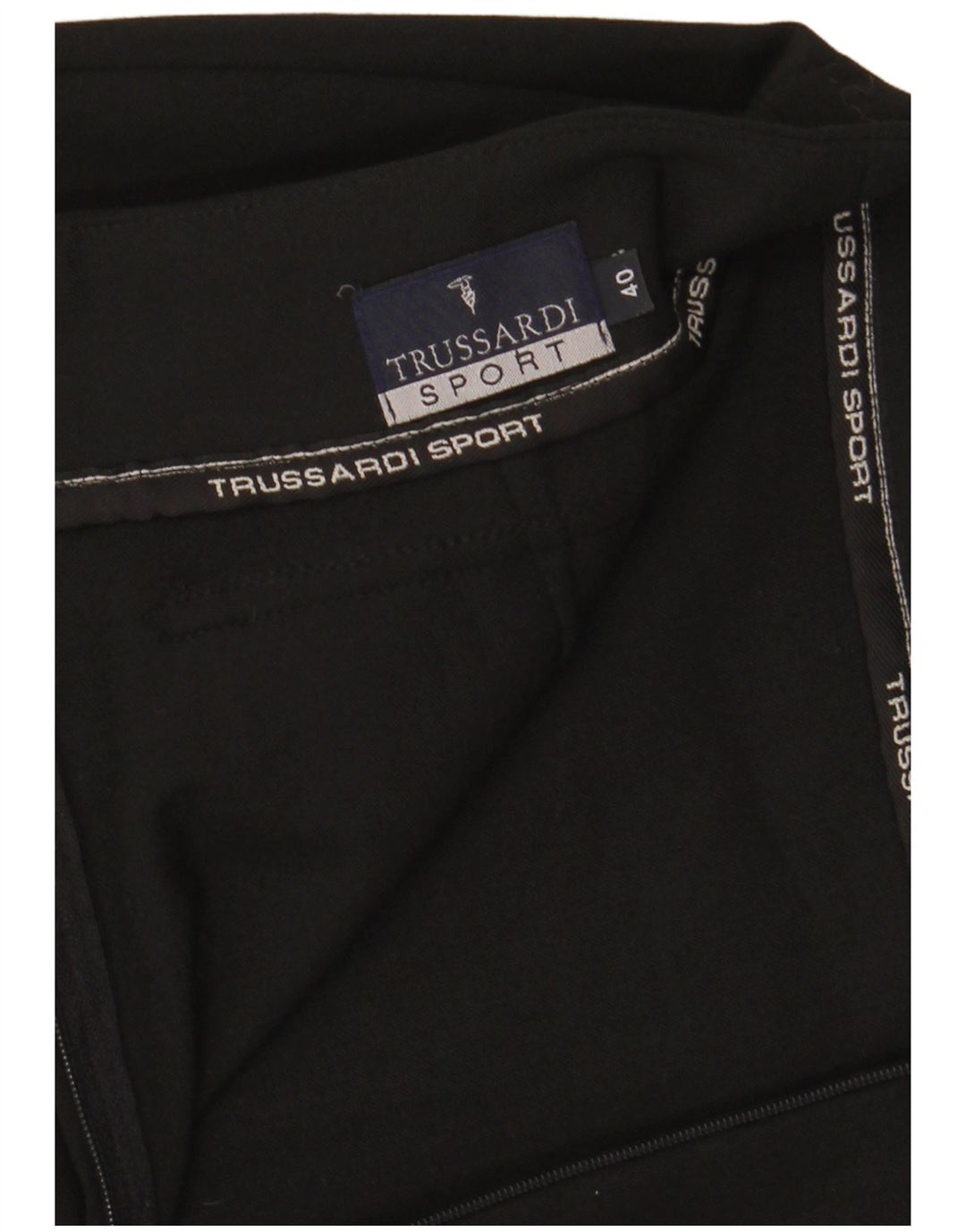 Falda tubo para mujer Trussardi IT 40 Small W28 Poliéster negro