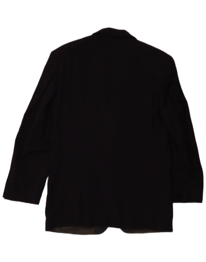 Hugo Boss Chaqueta tipo blazer de 3 botones para hombre EU 48 Mediana Lana virgen azul marino