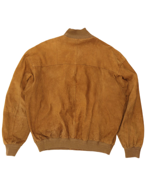 Conbipel Chaqueta bomber de ante para hombre IT 58 XL Cuero marrón