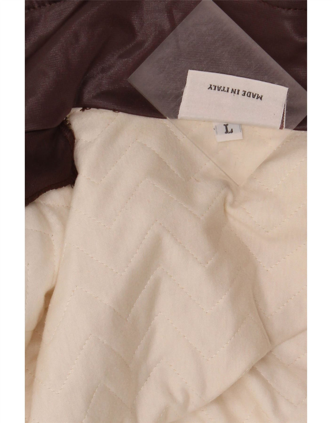 VINTAGE Chaqueta bomber para mujer Reino Unido 16 Poliéster beige grande