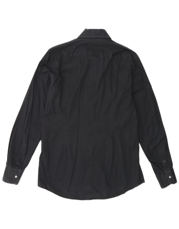 Dolce & Gabbana Camisa Hombre Talla 43 17 XL Algodón Negro