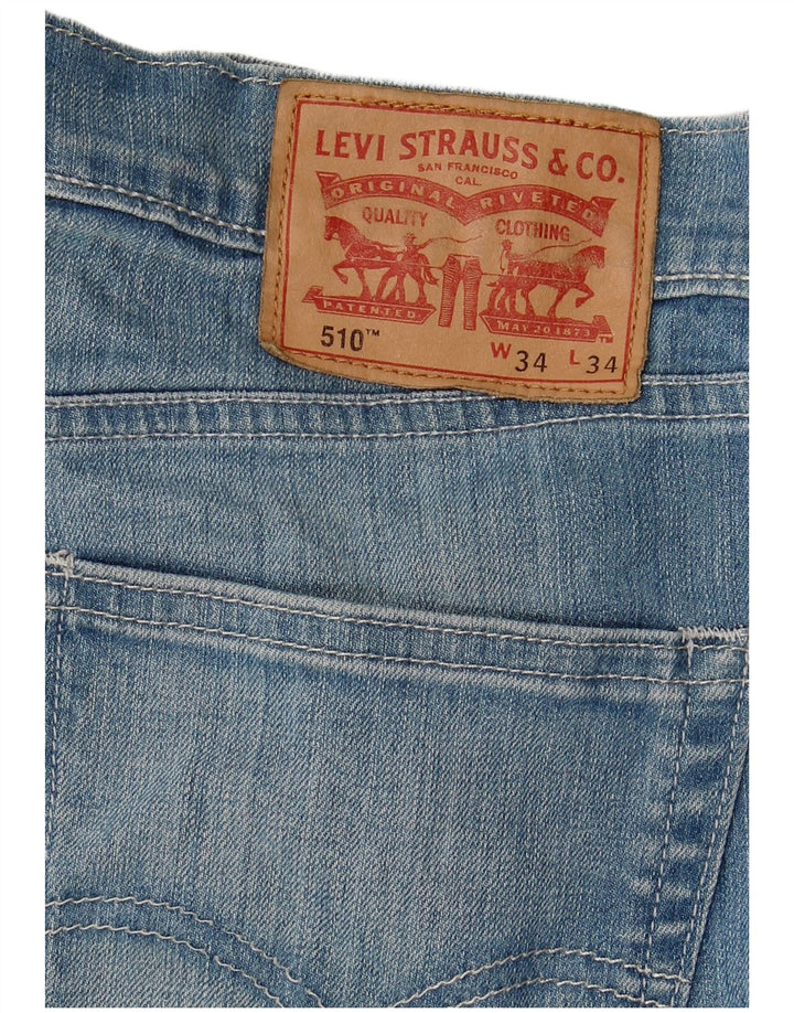 LEVI'S Vaqueros pitillo 510 para hombre W34 L34 Algodón azul