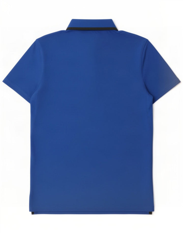 Polo Nike Dri Fit Para Hombre Poliéster Color Block Azul Medio