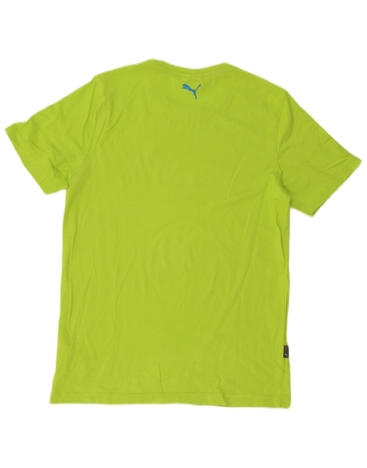 Camiseta Puma Hombre Graphic Top Algodón Verde Medio