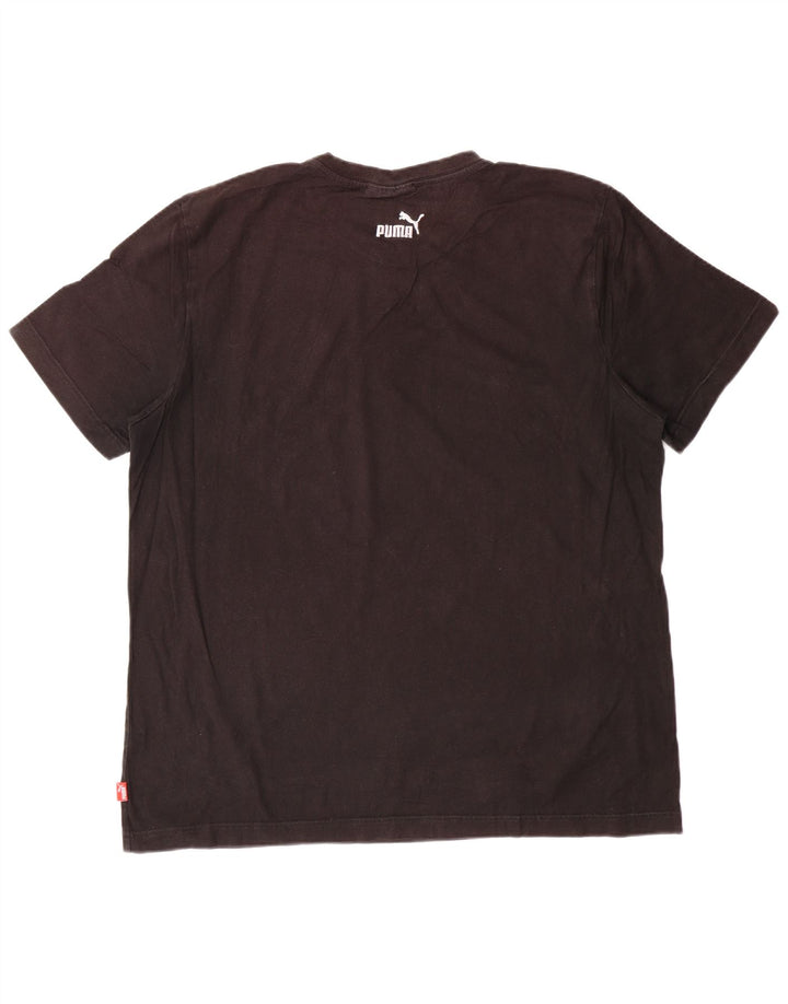 PUMA Mens Graphic T-Shirt Top XL Black