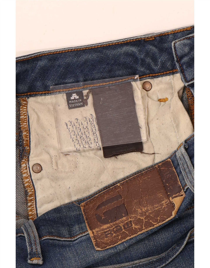 Vaqueros rectos desgastados para hombre G-Star W30 L34 Algodón azul
