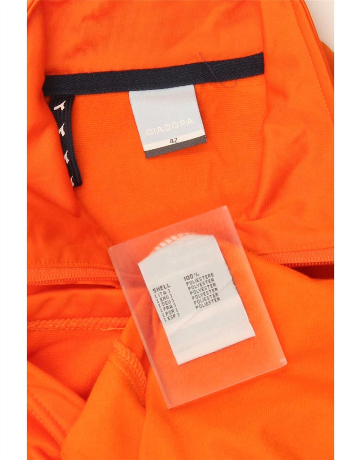 Diadora Chaqueta Top De Chándal Gráfico IT 42 Poliéster Naranja Mediano