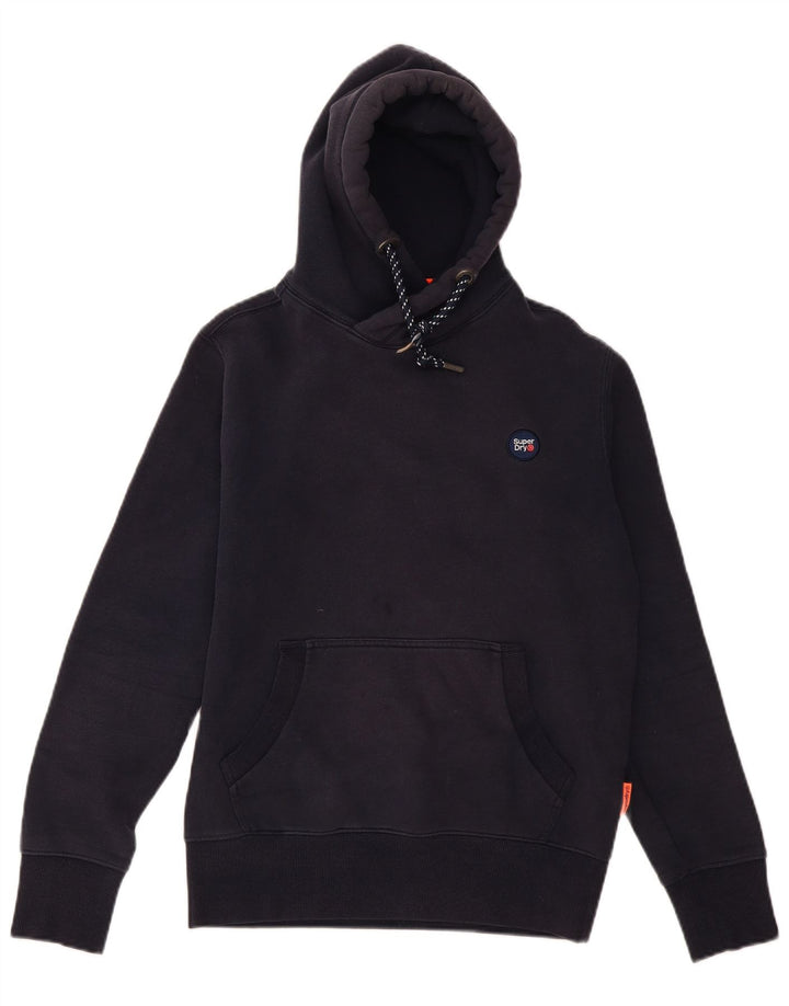 Superdry Hombre Sudadera Con Capucha Jumper Medium Azul Marino Algodón
