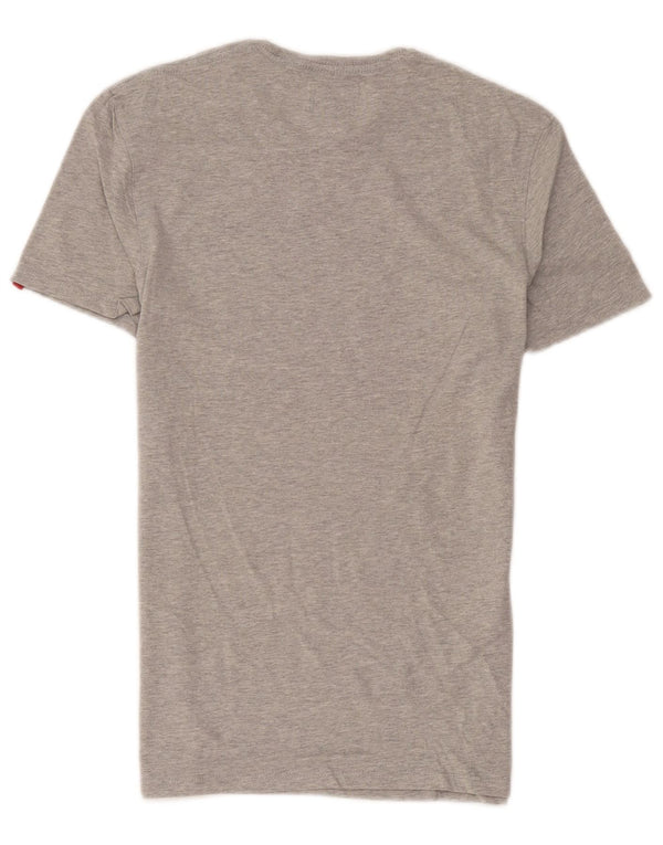 Levi's Camiseta para hombre Top Small de algodón moteado gris