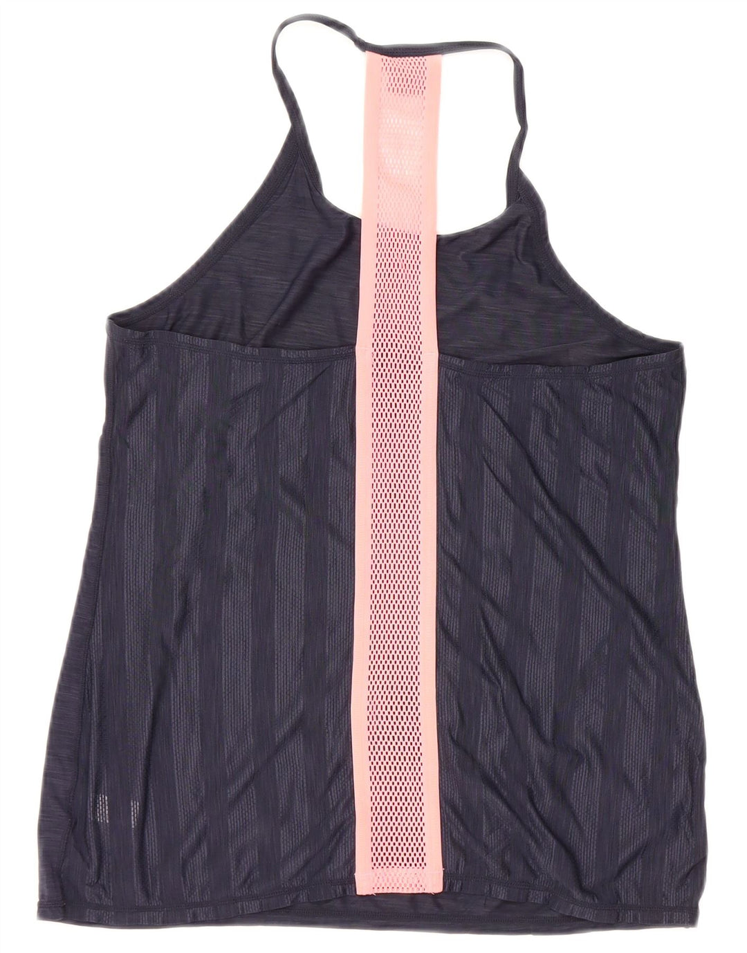 Athleta - Camiseta sin mangas para mujer (talla 40), poliéster moteado en azul marino mediano