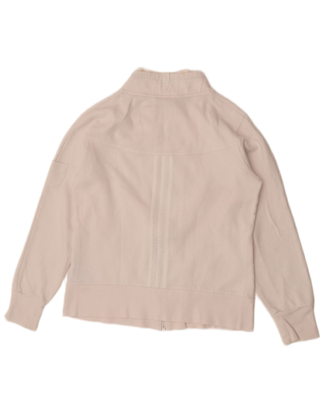 Adidas - Chaqueta de chándal para mujer, talla 40, talla grande, algodón blanco