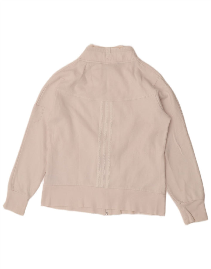 Adidas - Chaqueta de chándal para mujer, talla 40, talla grande, algodón blanco