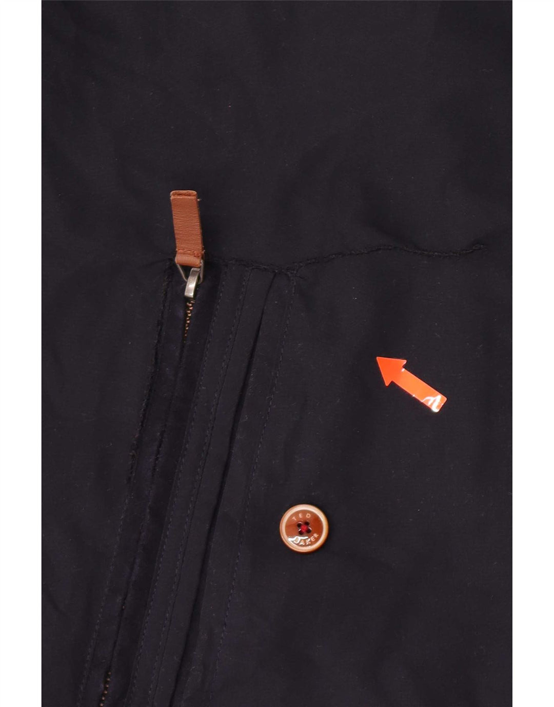 Ted Baker Chaqueta Bomber para Hombre Talla 3 Mediana Azul Marino Poliéster