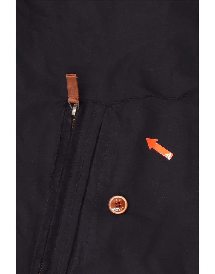 Ted Baker Chaqueta Bomber para Hombre Talla 3 Mediana Azul Marino Poliéster