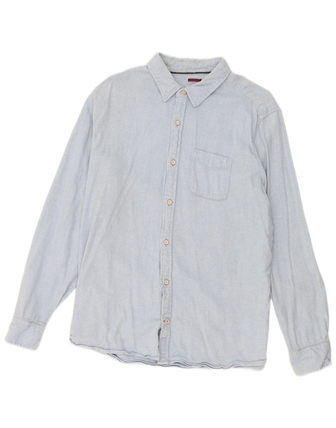 Camisa de franela para hombre de Fat Face, talla grande, de lino azul