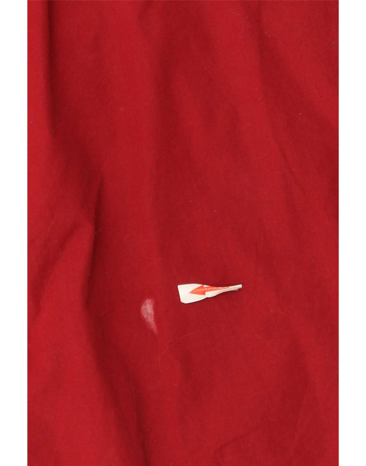 Camisa Tommy Hilfiger de manga corta para hombre, color rojo medio, algodón clásico